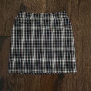 Karen Kane denim mini skirt size 6 cotton blend